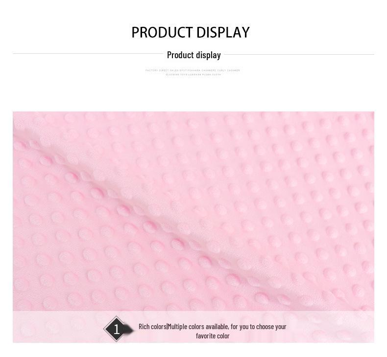 Spot Doudou Velvet Infant Sheet: Crystal Soft Bubble Velvet Fabric, Multiple Widths, Comforting Fit, Doudou Blanket Material