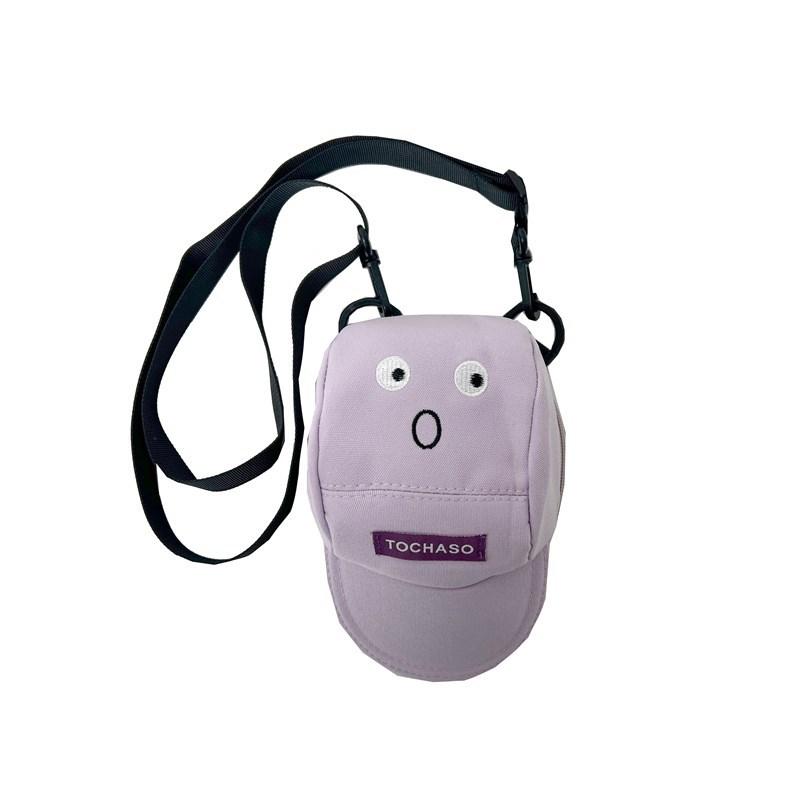 

Детская сумка кроссбоди с дизайном шляпы с буквой, мини-сумка, дышащая одежда фиолетовый