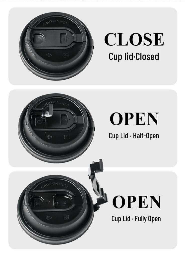 Leak-Proof Disposable Multifunctional Lid for 90 Caliber Cups: Fits Plastic and Paper Coffee, Milk Tea, and Takeaway Cups.