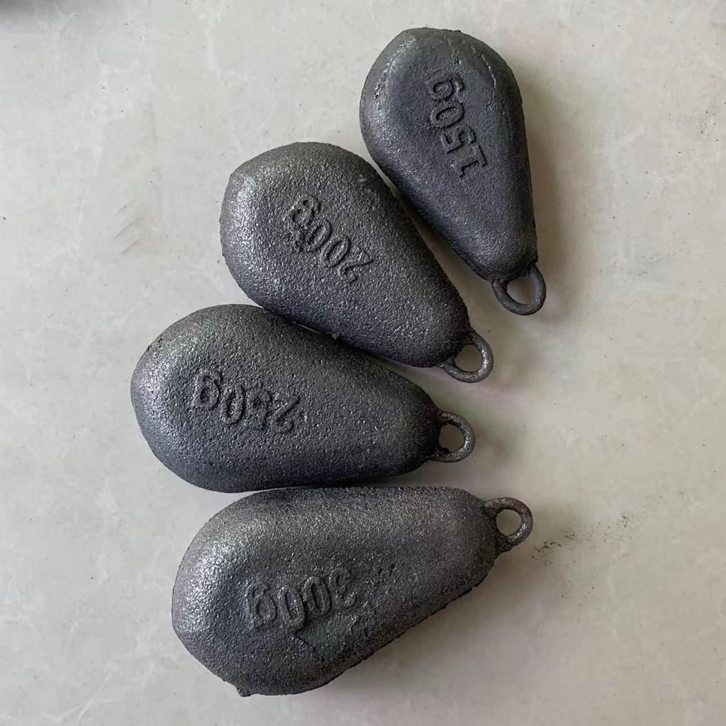 Umweltfreundlicher Flachblei-Angelsink mit Öse für See- und Bootsangeln