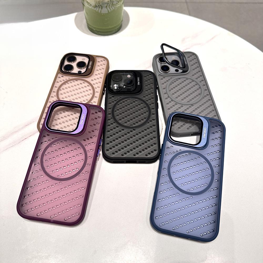 iPhone 17 Air Cellular Heat Dissipation Case with Apple 16Pro Max Lens Stand and Drop-Proof Protection