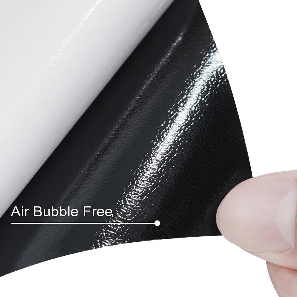 Glossy Bright Black Car Wrapping Film Auto DIY Decal Bubble Free Sticker Vinyl Film Car Accessories Exterior Interior Decoration