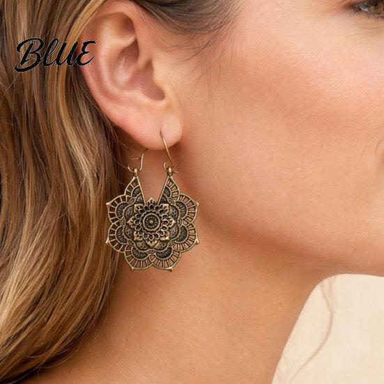 Everyday Wear Earrings 1 Pair Vintage Bronze for Women Multi-Layer