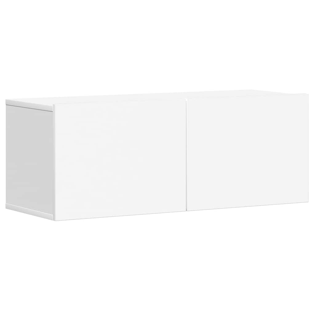 Vidaxl 3-Cz. TV Cabinet Set, White, Wood-Based Material