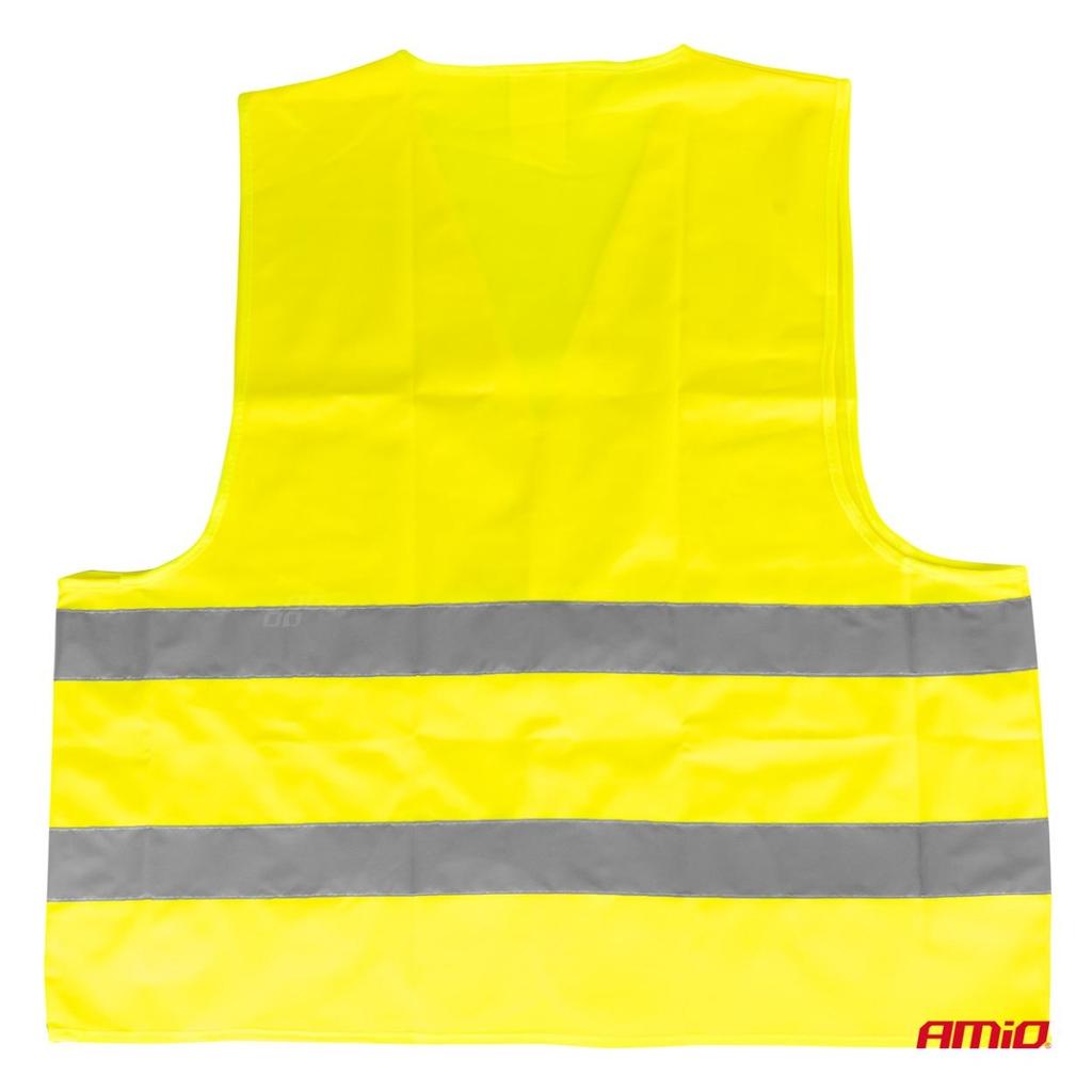 Warning Vest Reflective Yellow With Certificate Amio-03934