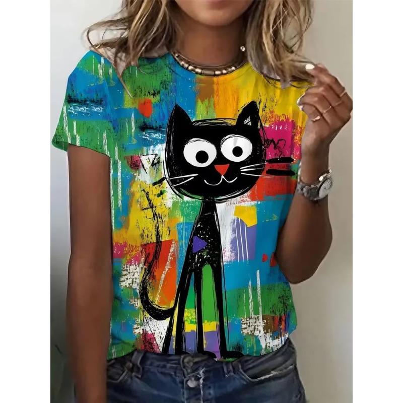 3D Printed Insect Summer Fashion Women's T-shirt Breathable and Trendy Versatile