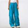 Women's Straight Leg High Waisted Drawstring With Pocket Solid Color Pants