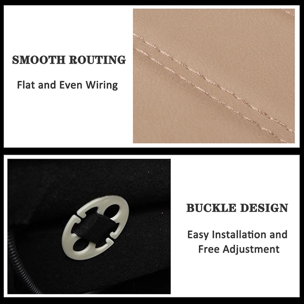 Leather Car Seat Extender Cushion,Car Leg Extender Leg Support Pillow Universal Car Seat Leg Pad,Comfortable Leg Rest Extended Cushion Mat For Car