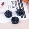 3Pcs 3cm/4.3cm High Quality Fashion Bead Button Pearl Crystal Decoration Buckle Corsage Accessories Apparel Coat Button