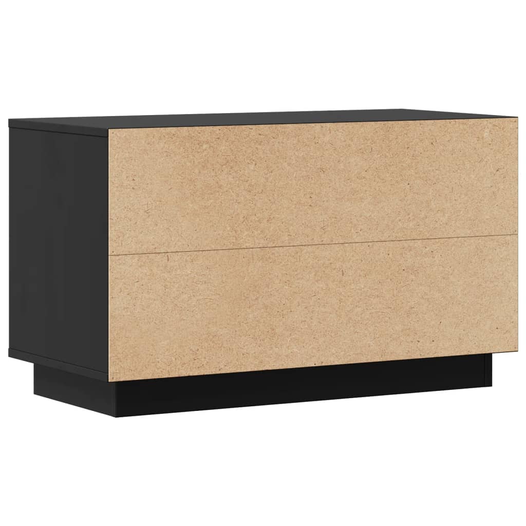 Vidaxl TV Cabinet, Black, 74X35X44 Cm, Solid Pine Wood