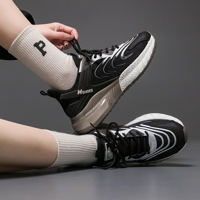 Mesh Breathable Sneakers Female Couple Versatile Platform White Shoes Student Running Shoes