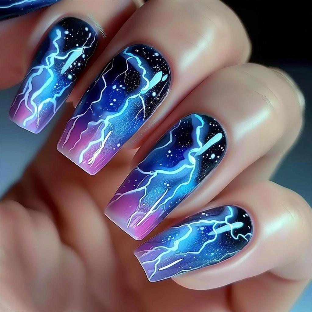 Pegatinas Desmontables para Uñas Estilo Europeo y Americano - Uñas Postizas Simples y Llevables
