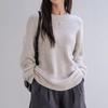 Comfortable and Simple Style Solid Color Women's Crew Neck Sweater Autumn and Winter New 2025 Fashion Loose Soft Knitted Sweater Tide