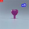 MOC Blocks Utensil Star Magic Wand 6124 Stick Love Heart Crown Bow Construction Bricks Part Playthings Accessories Princess Girl Dolls
