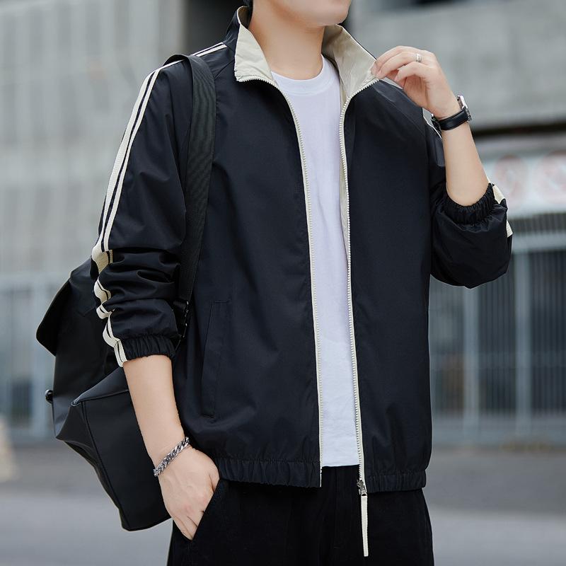 Reversible Thin Jacket, Spring and Autumn Jacket, Men's Loose New Style, Early Autumn Wear