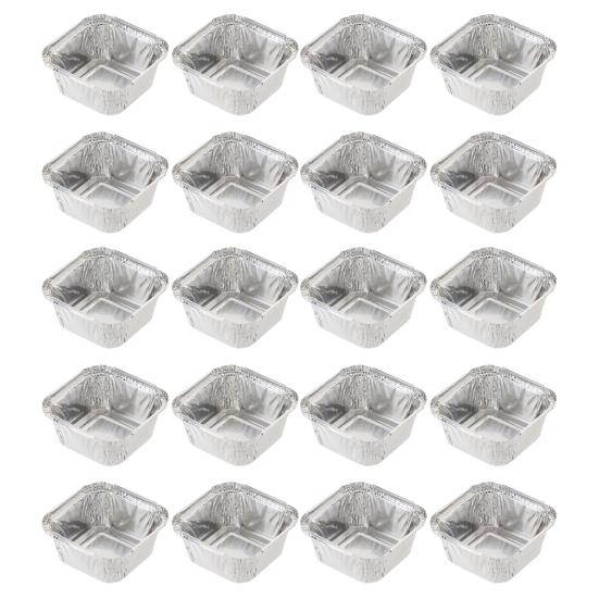 20Pcs Cupcake Cups Food Grade Non-Stick Eco-friendly Heat-Resistant Waterproof Aluminum Foil Cupcake Cups Baking Liners Home Supplies
