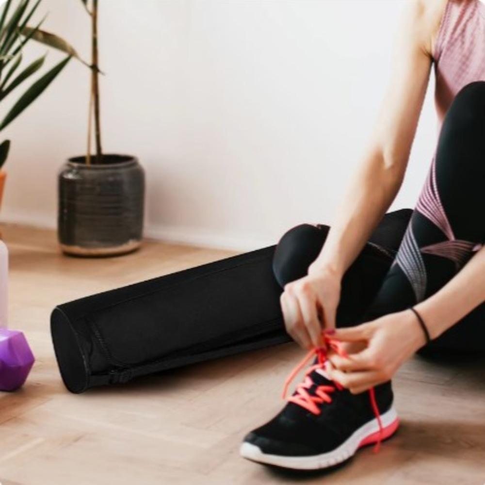 Thickened Pilates Mat Backpack Double Zipper Sports Pad Cover Shoulder Bag Yoga Mat Bag  Men Women