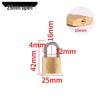 Small Brass Anti-Theft Padlock for Household Doors, Cabinets, and Dormitories with Thickened Lock Head and Key