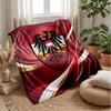Austria Football Printed Flannel Blanket Skin Friendly Warm Decorative Throw for Indoor Couch Bed Daily Use