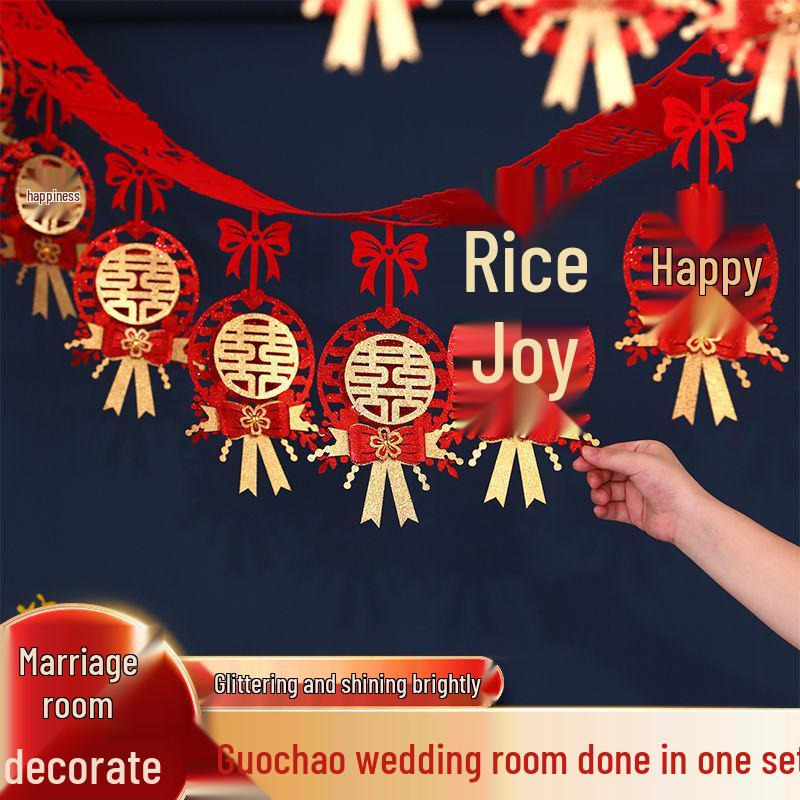 Doppeltes Glück Hochzeitszimmer Dekorationsset für Schlafzimmer und Wohnzimmer