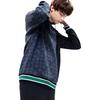 Fila Mihara Yasuhiro Collaboration Irregular Patchwork Plaid Print Hooded Sweatshirt Men Sweatshirt Dark-Gray F11M213209F-GY