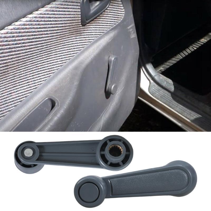 R9CC Window Crank Handle 2pcs Auto Window Handle Risers Winders Crank for T100, Pickup (Gray)