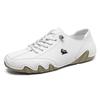 Men's Low Top Casual Sneakers Nude Color Flat Shoes Plus Size Lightweight Walking Footwear