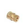 Stainless Steel Quick Connect Kit: NPT3/8 High-Pressure Washer Adapter with Male/Female Threads