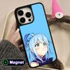 Konosuba Aqua Matte Surface Magsafe Mobile Phone Case for iPhone 17 16 15 14 13 12 11 Air Pro Max Plus Colorful Cover