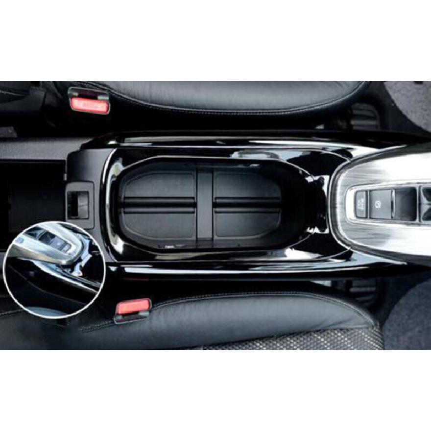 For Honda HR-V 2016-2022 Black Titanium Central Console Water Cup Cover Trim 1PC