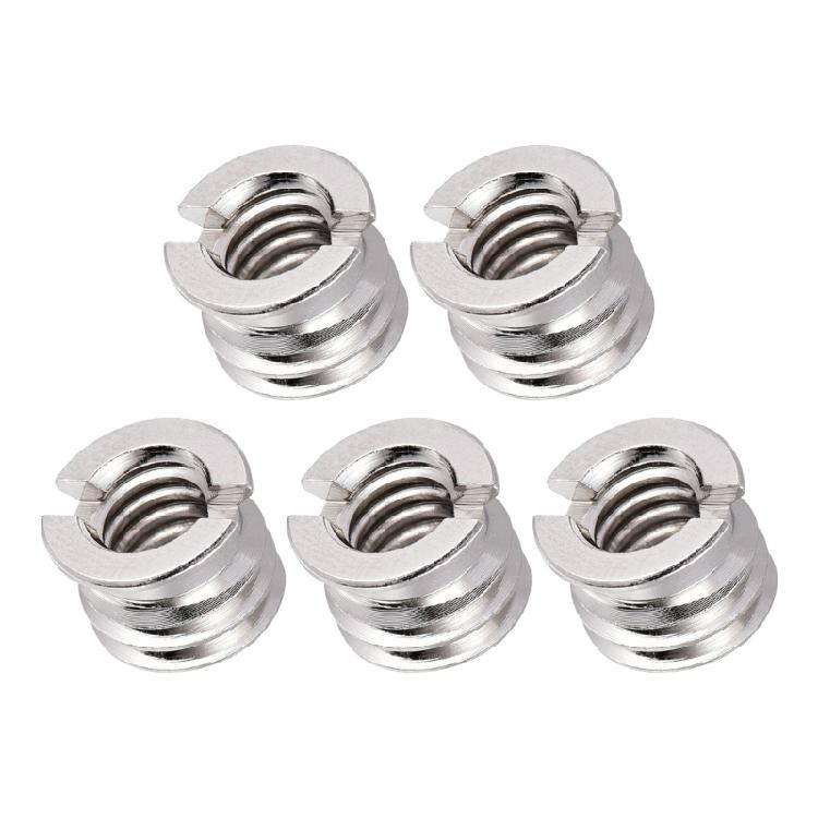 Precise Engineered Tripod Adapter Nut Corrosion Resistant Metal Construction Universal Camera Mount Compatibility 5 Pack 1