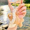Small Fish Dried Plush Key Holder With Cute Design For Bag Accessories