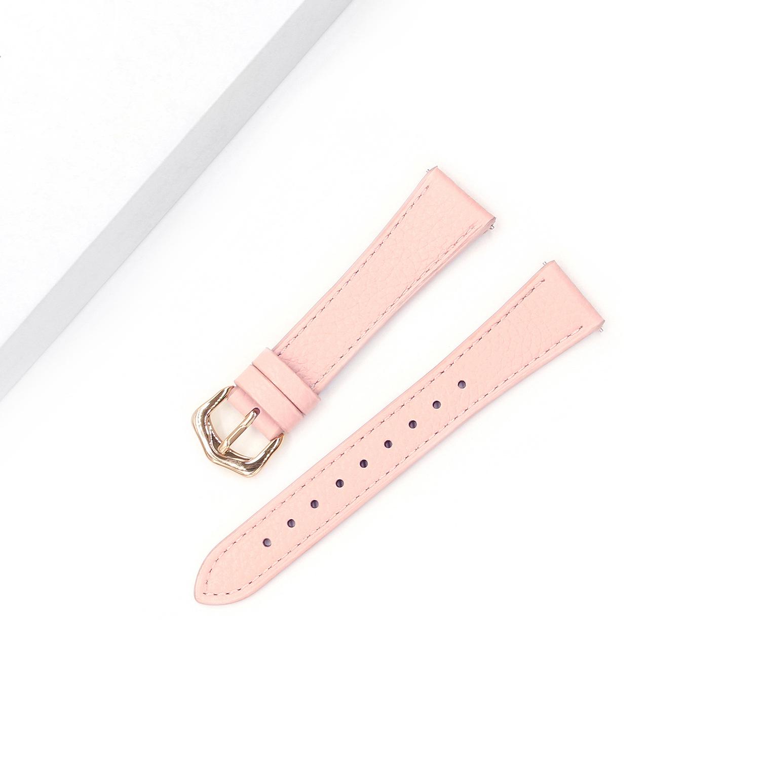 

18/20mm Slim Waist Lychee Pattern Cowhide Strap for Huawei GT6/5/4/3 Women s Watch (41mm Dial) For GT6/5/4 - 18mm
