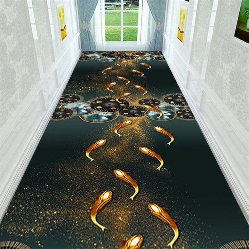 Corridor Hallway Rugs and Carpets 3D Waterfall Living Room Area Rug Kitchen Bedroom Rug Bath Mat Entrance Doormat