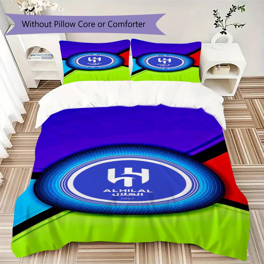 Roshn Saudi League football team Al Hilal SFC Neymar da Silva Santos Júnior Home Decoration Soft Bedding Down Pillowcase Duvet Cover (without core) K3