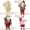 Christmas 12-inch Santa Claus Figurine Standing Santa Claus Doll Gift Christmas Decoration