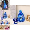 Adorable Stitch Print Chest Bag Featuring Large Capacity For Kids Multi Colors