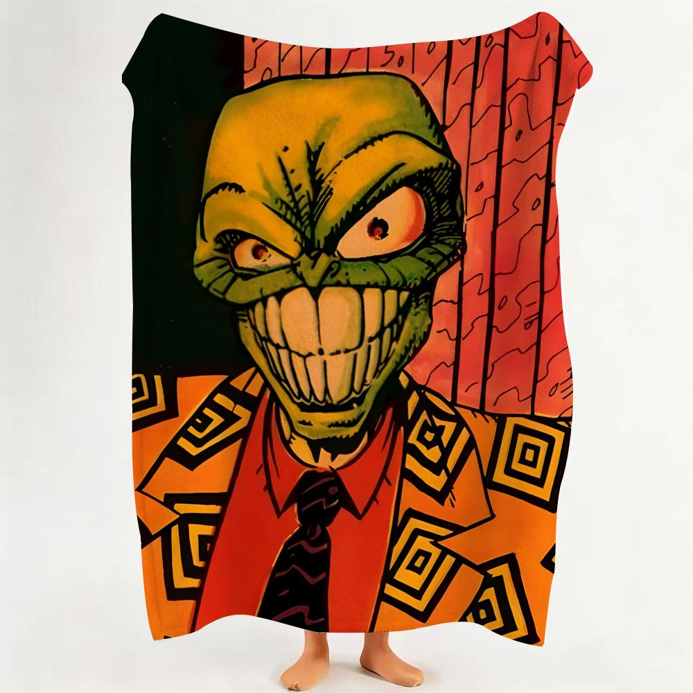 

Comic T The M Mask Flannel Blanket Suitable for Sofa Living Room Bedroom 75cmx90cm