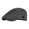 Vintage Washed Denim Beret for Men & Women Spring Summer British Style Flat Cap Casual Painter Forward Hat Adjustable Duckbill Cap