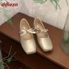 Fashion Fashion Butterfly-Knot Women Mary Janes Flats Shoes Casual Soft Female Slip On Footwear Shallow Ladies Flats With Shoes