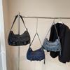 Fashionable Large Capacity Women Casual Single Shoulder Denim Crossbody Bag For Daily Use