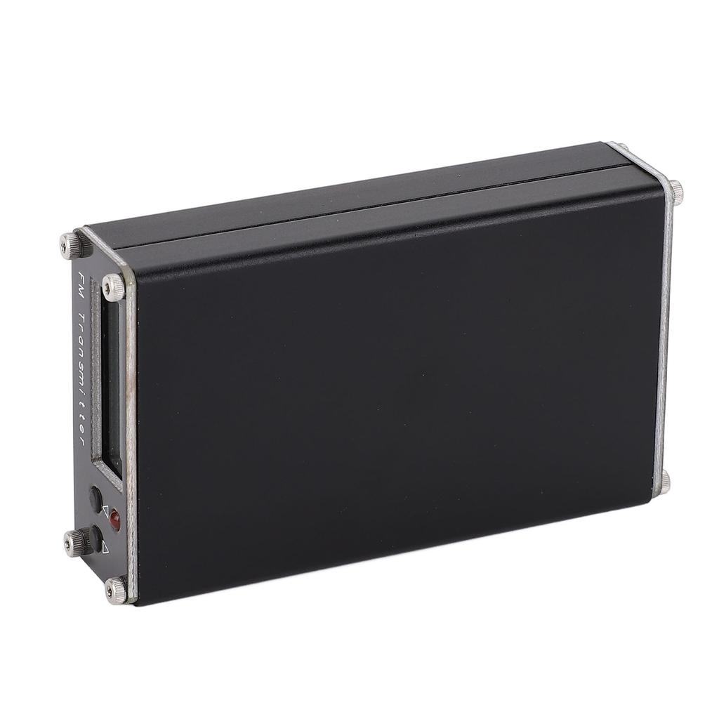 FM Broadcast Transmitter Long Range 76‑108MHz FM Broadcast Transmitter LCD Display Shortwave with Antenna for Music Programs