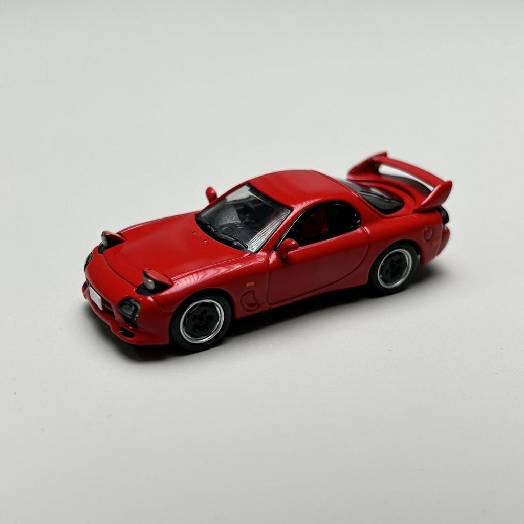 Sonic Gear 1:64 Mazda RX7 RX-7 Leichtmetallfelgen Auto Die-Cast & Spielzeugfahrzeuge Automodell Miniatur Maßstabsmodell Auto Spielzeug Für Kinder