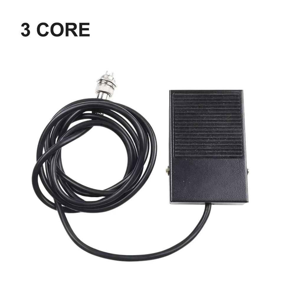 Spot Welded Foot Pedal Welding 1pc Metal TFS-1 TIG Welder 2/3-pin 5A Accessories Anti-skid Cutting Foot Switch