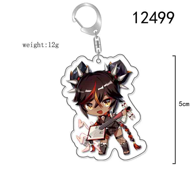 Raiden Shogun & Yae Miko Genshin Impact Acrylic Keychain
