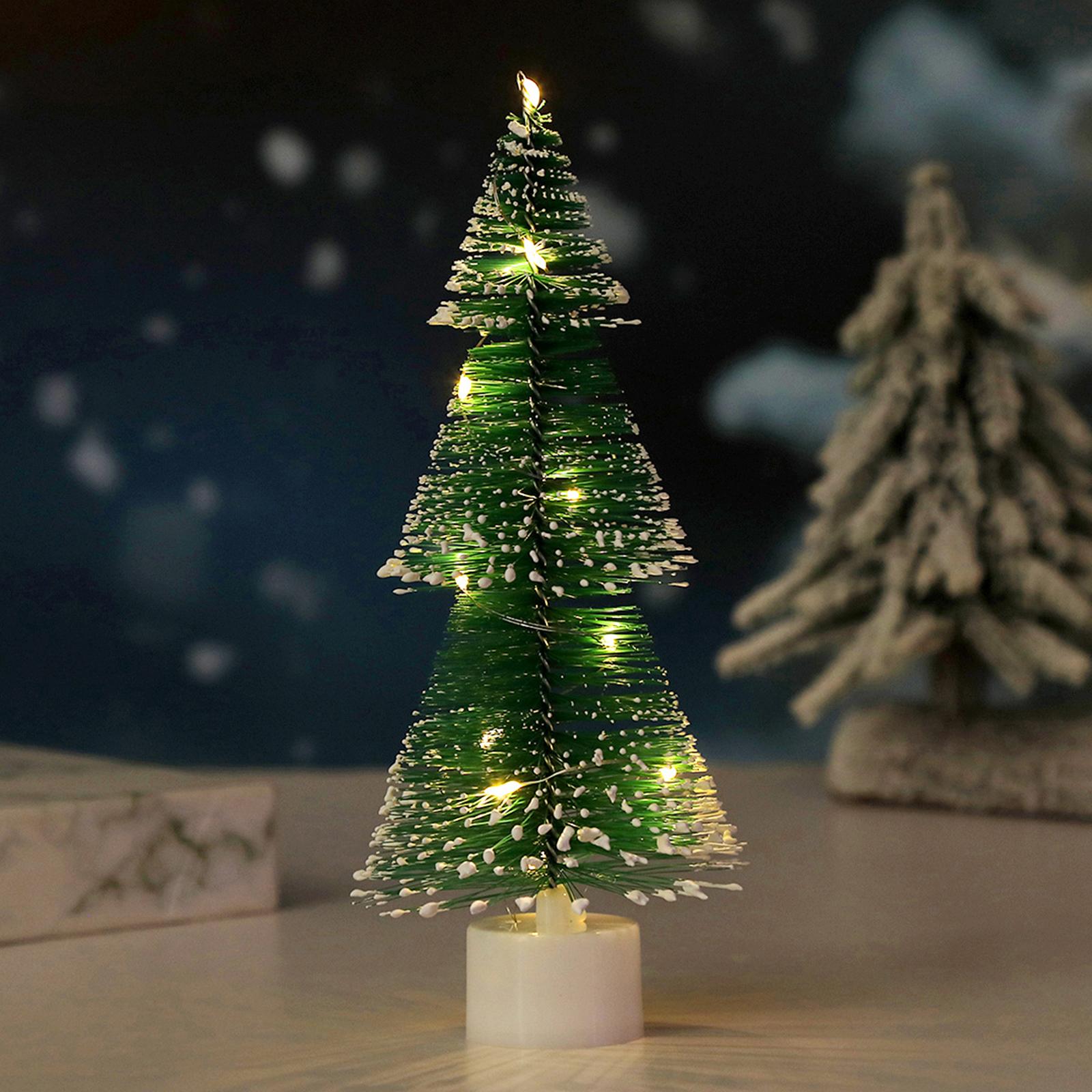 

1pc 17/20cm Pine Christmas Tree Artificial Tabletop Decorations Festival Light Tree New Decor Xmas Gifts 17cm