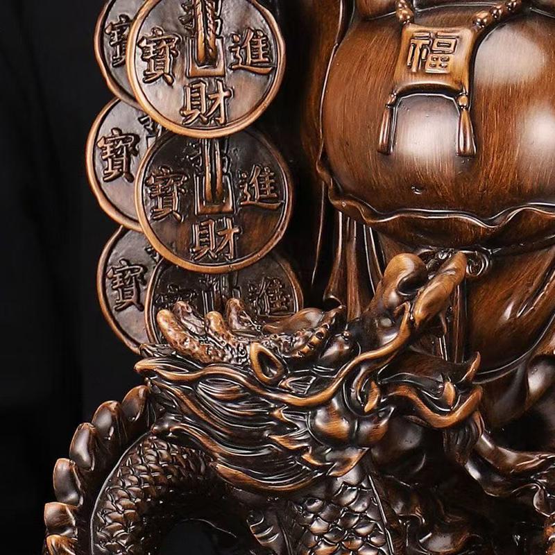 Resin Maitreya Buddha God of Wealth Statue Chinese Buddha Statues  Home, Room, Office Decoration Accumulate Wealth Accessories