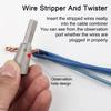 Hex Shank Wire Twister Heavy Duty Drill Wire Twister Tool Metal Electrical Wire Nut Connector Hex Shank Cable Twisting for Power