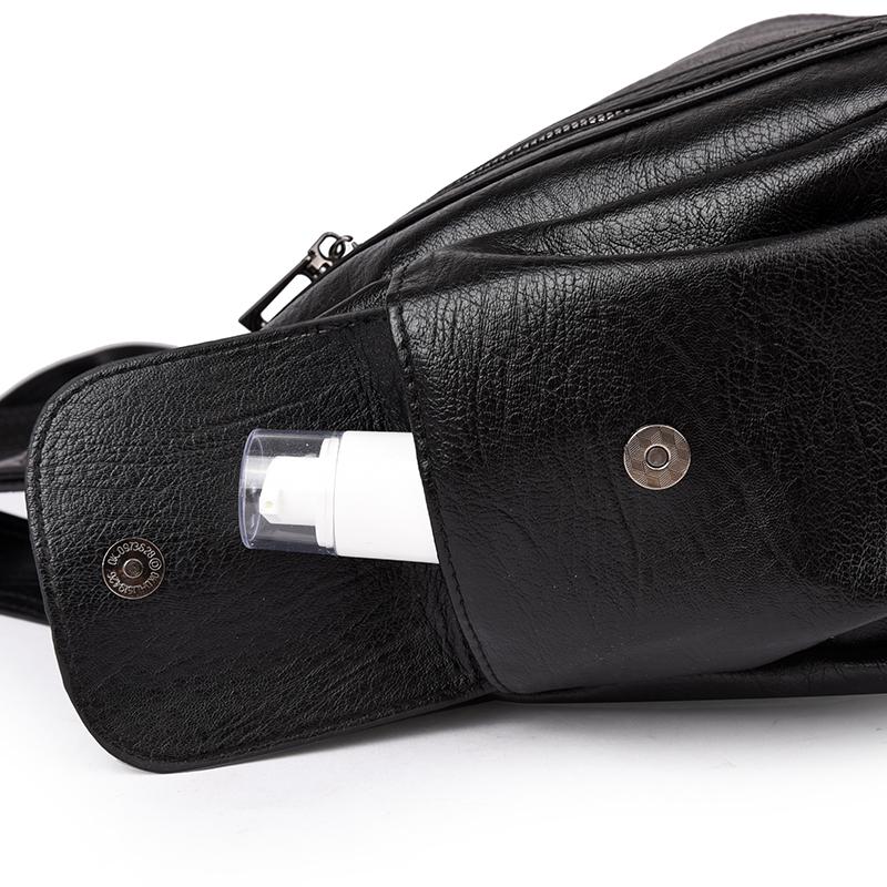 PU Tote Bag Women's Fashion Shoulder Handbag with Zip Pockets Adjustable Strap Large Capacity Daily Bag