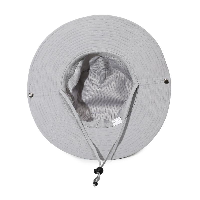 Outdoor sun hat men's summer new big brim breathable mountaineering hat fishing climbing bucket hat men and women